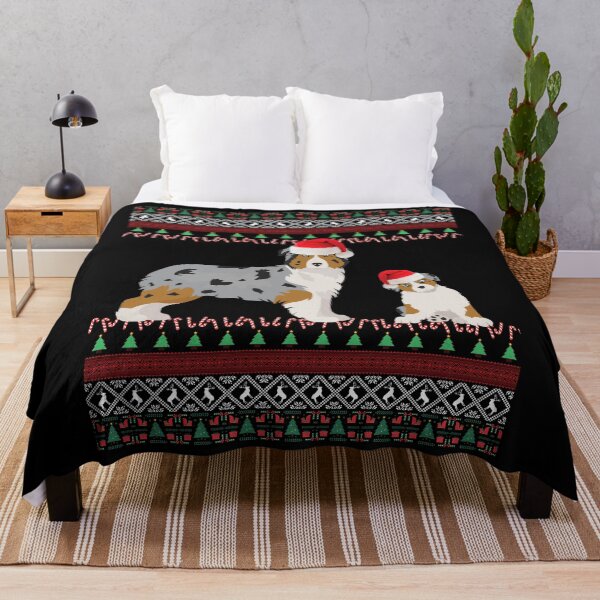 Item preview, Australian Shepherd Christmas Gift Ugly Aussie Sweater designed and sold by FunShirtDesigns.