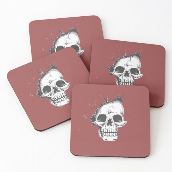 Item preview, Cool Partial Skull, black and white design designed and sold by Nostrathomas66.