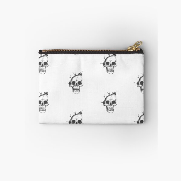 Item preview, Cool Partial Skull, black and white design designed and sold by Nostrathomas66.