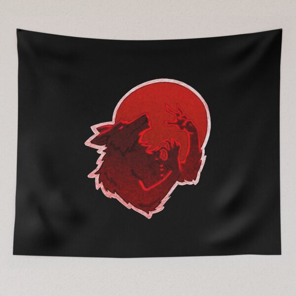 Item preview, Halloween Howling Werewolf Blood Moon designed and sold by RHokeArt.