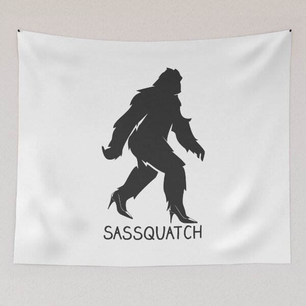 Item preview, Sassquatch - Badass With An Attitude To Match  - White - Red Heels designed and sold by crazycollective.