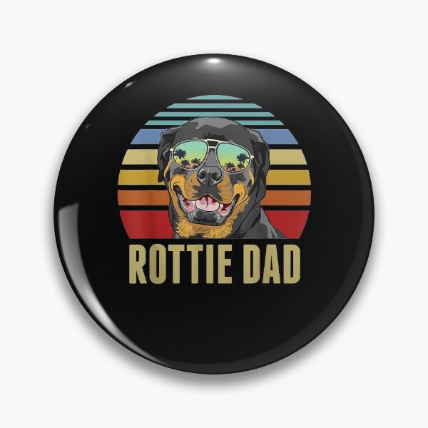 Item preview, Rottie Dad Rottweiler Dog Vintage Retro Sunset Beach Vibe   designed and sold by joh1zwfkristy.