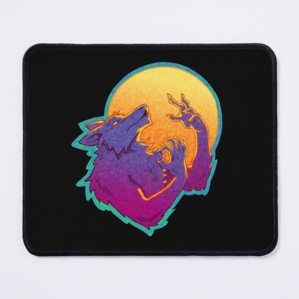 Halloween Howling Werewolf Mouse Pad