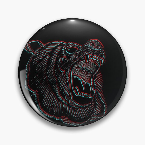 Item preview, Chromatic Bear on black designed and sold by inktrips.