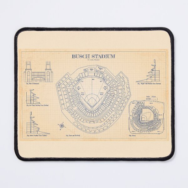 Item preview, Busch Stadium (Old Blue Grid) designed and sold by BGALAXY.