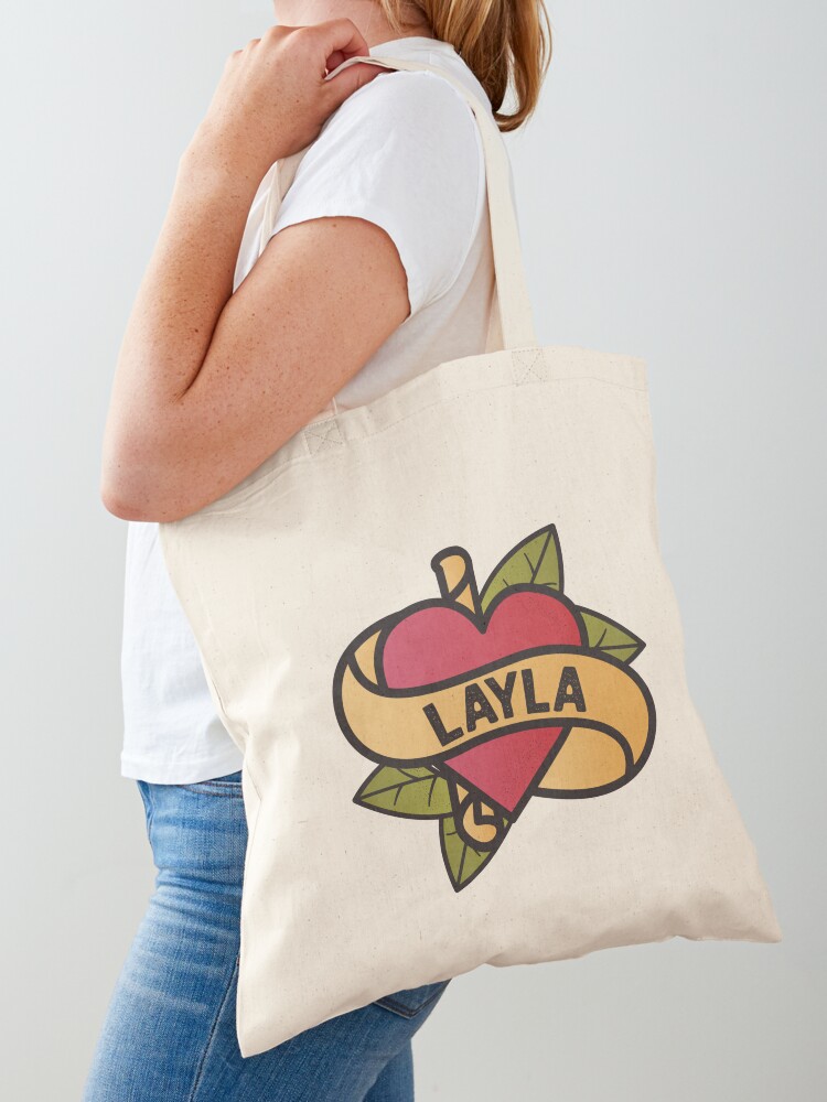 Layla - Modern Calligraphy Name Design Tote Bag for Sale by Chee Sim