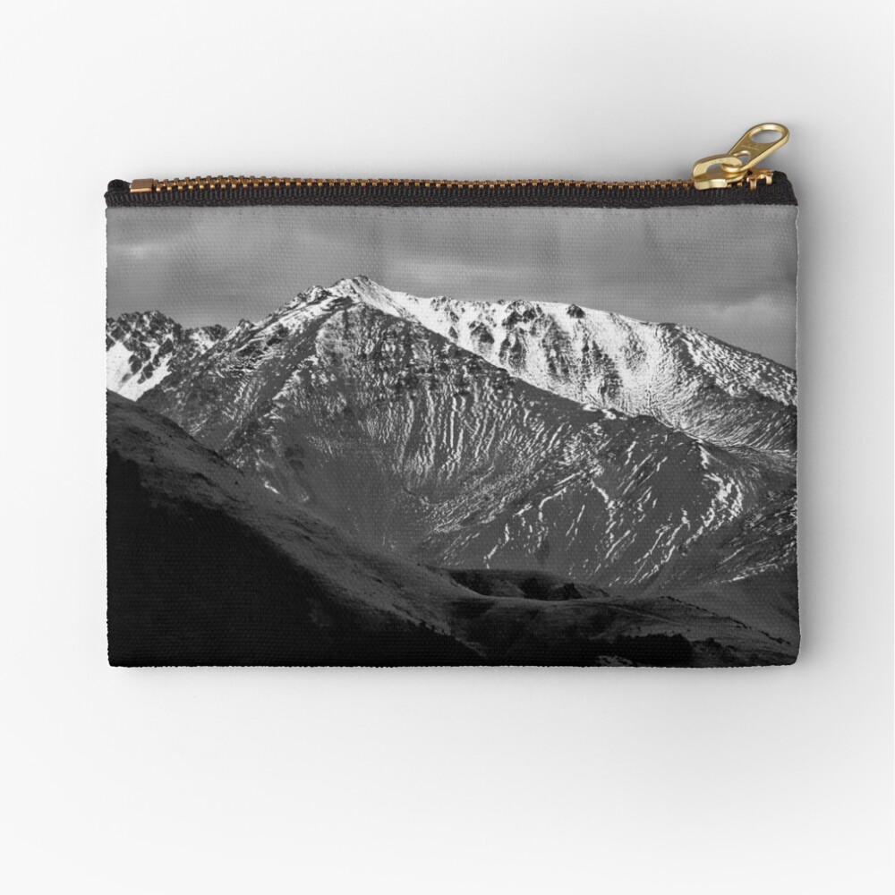 Mountains over Windwhistle, New Zealand Zipper Pouch
