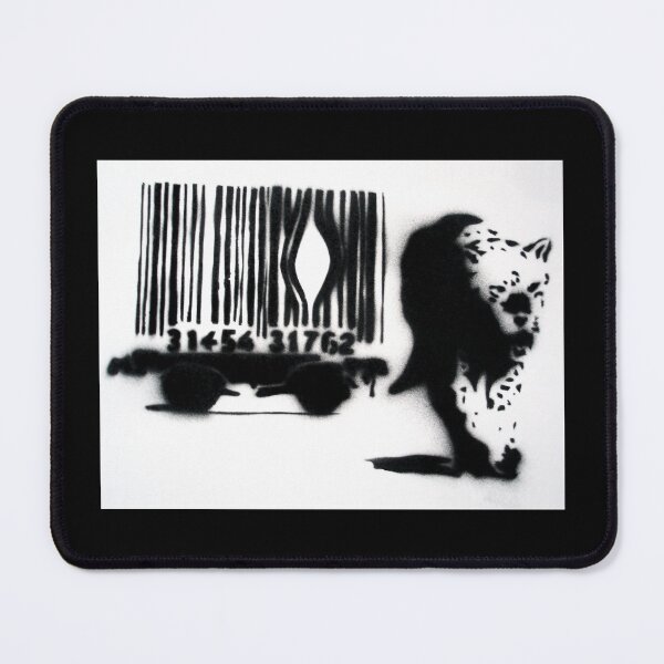 Item preview, Banksy Leopard Barcode designed and sold by SharpWallArts.