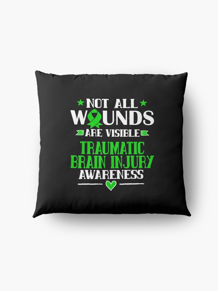 Disover Traumatic Brain Injury Awareness Tbi Throw Pillow