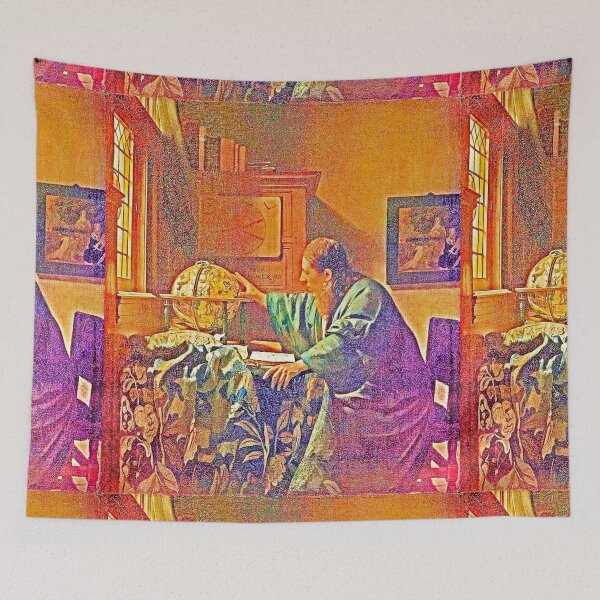 Item preview,  The Astronomer 1668 by Johannes Vermeer. (Digitally enhanced by WatermarkNZ Press) designed and sold by CristalleLisa.