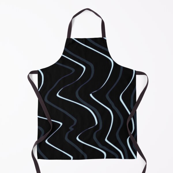 Item preview, Abstract blue and black wavy lines designed and sold by CottagePop.