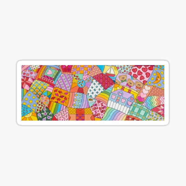 Enchanted Fairy-tale Crazy Quilt Sticker