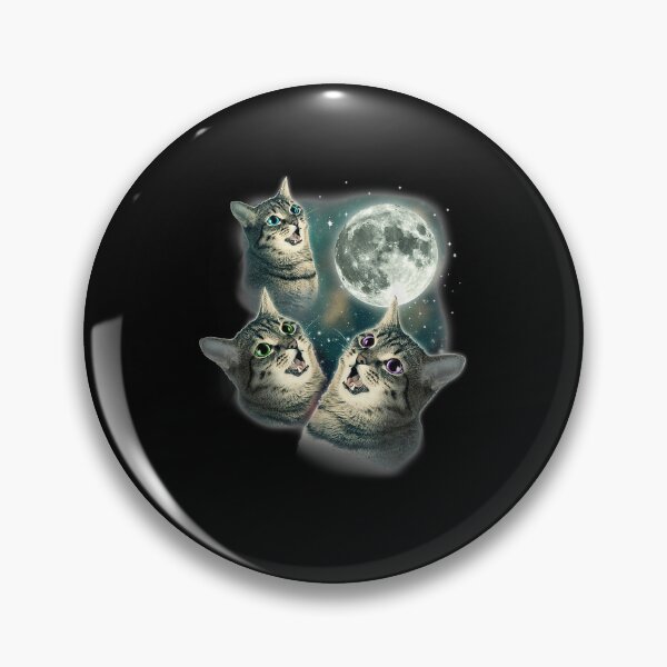Item preview, Funny Ca Three Cat Moon 3 Wolfs Cute Kitten Graphic designed and sold by LucaAndreien.
