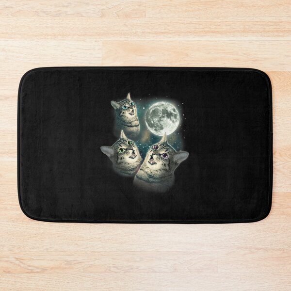 Item preview, Funny Ca Three Cat Moon 3 Wolfs Cute Kitten Graphic designed and sold by LucaAndreien.