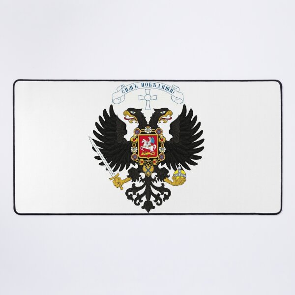 Coat of arms project for the Russian State, used by the governments of Alexander Kolchak and Anton Denikin Desk Mat