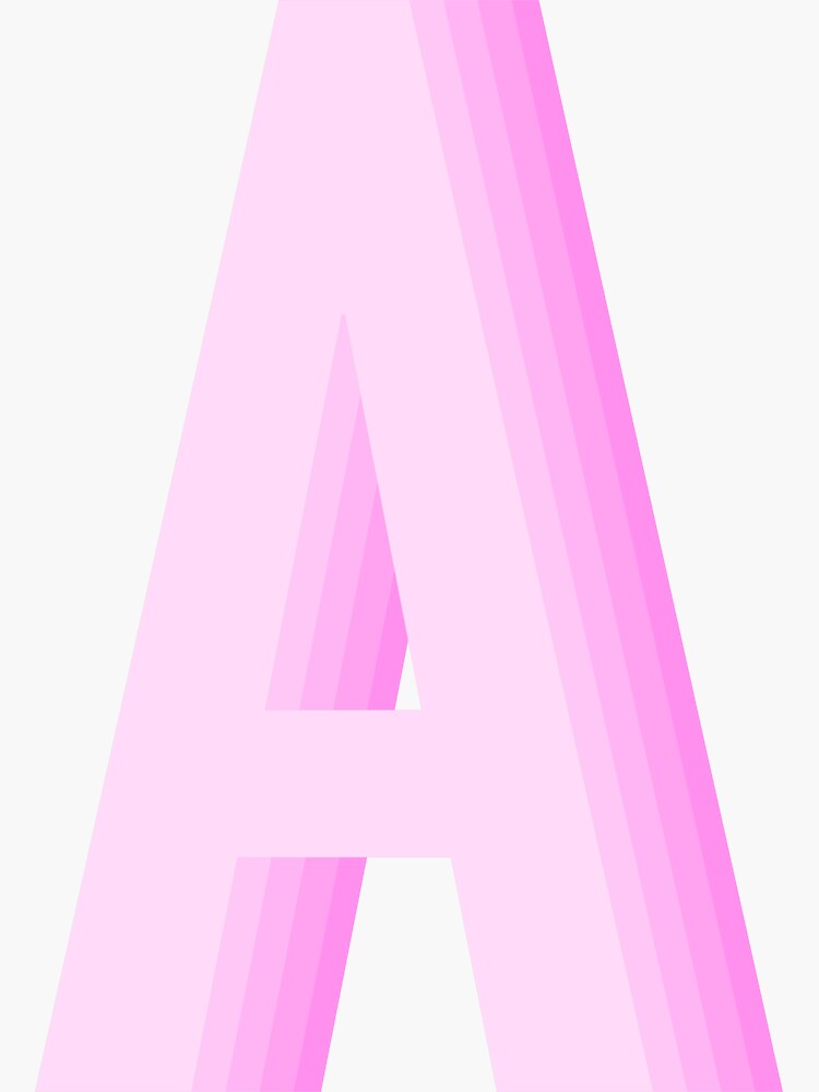 Pink Letter S Sticker for Sale by TheMonogramShop