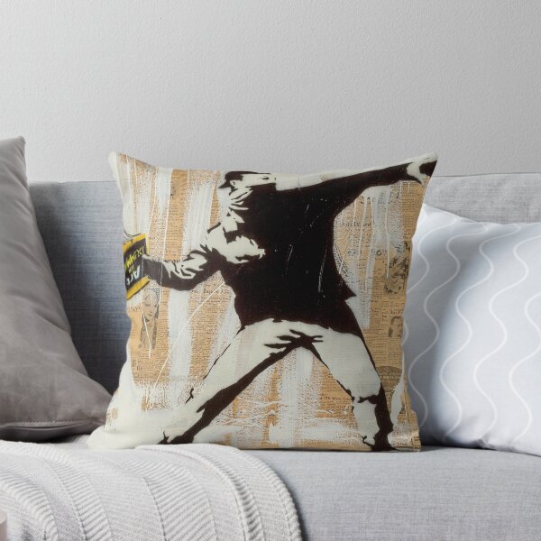 Item preview, Banksy Thrower designed and sold by SharpWallArts.