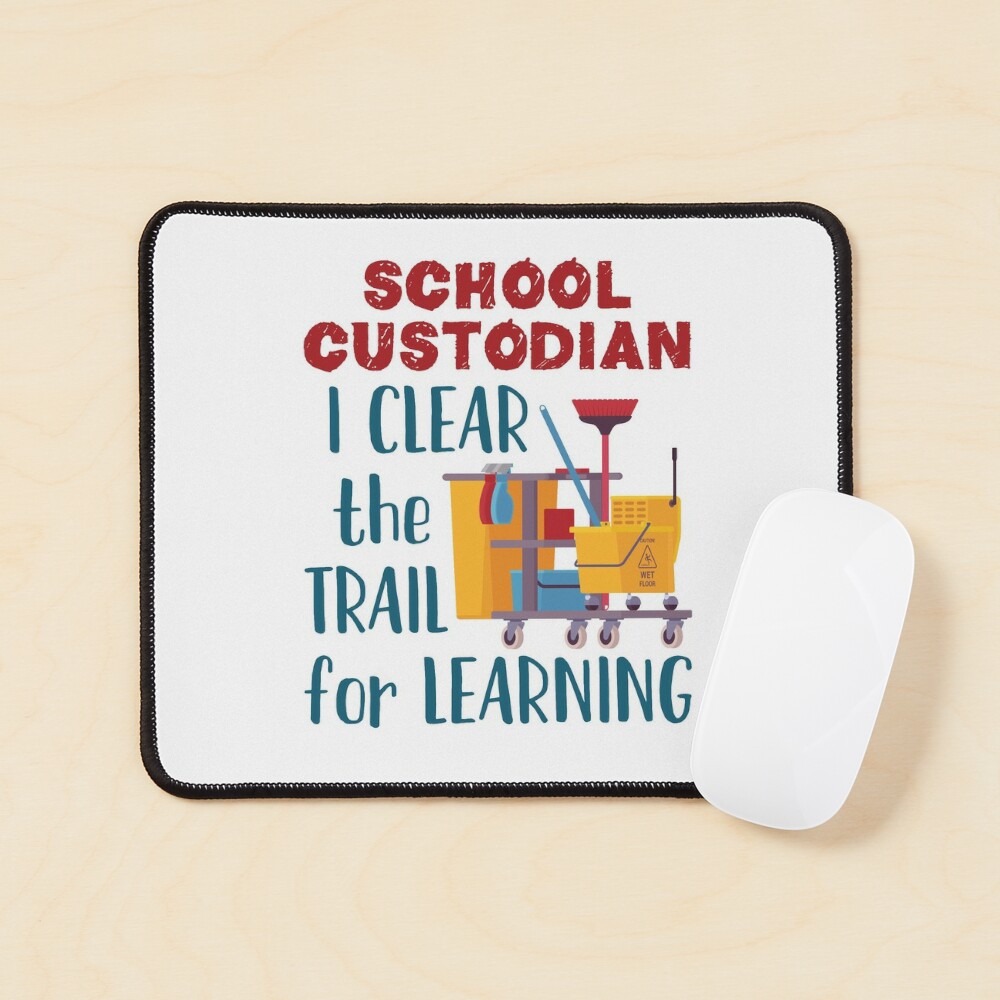 Vintage School Custodian Clear The Trail Learning Back To School Janitor T- Shirt - Guineashirt Premium ™ LLC