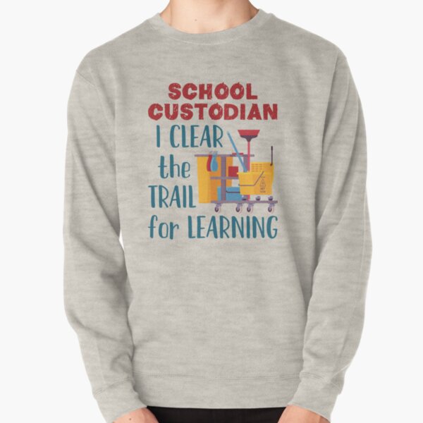 Vintage School Custodian Clear The Trail Learning Back To School Janitor T- Shirt - Guineashirt Premium ™ LLC