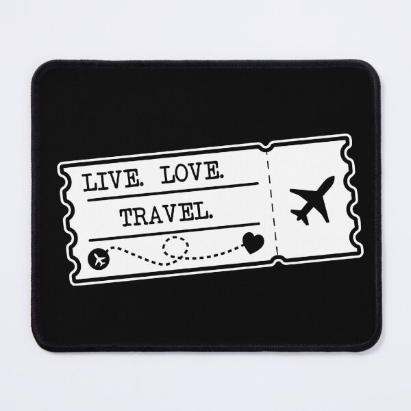 Item preview, Live Love Travel Boarding Pass designed and sold by Nuqta.