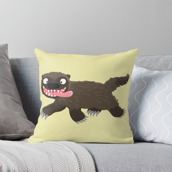 Item preview, Funny hungry wolverine animal cartoon  designed and sold by FrogFactory.