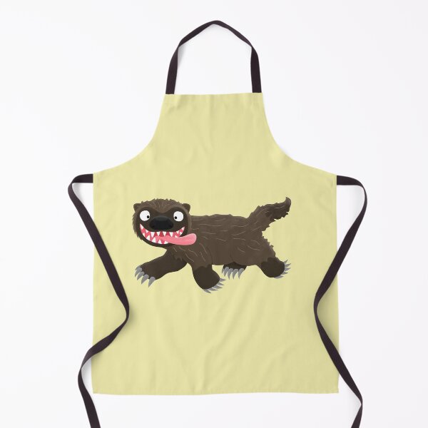 Item preview, Funny hungry wolverine animal cartoon  designed and sold by FrogFactory.
