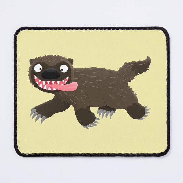 Item preview, Funny hungry wolverine animal cartoon  designed and sold by FrogFactory.