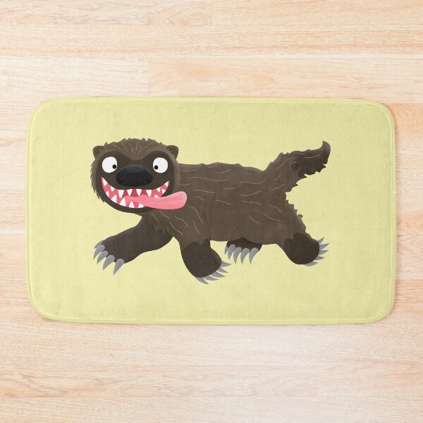 Item preview, Funny hungry wolverine animal cartoon  designed and sold by FrogFactory.