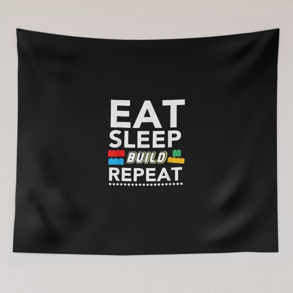 Item preview, Sleep Eat Build Repeat Building Blocks Bricks Master Builder designed and sold by MasonshiNoor.