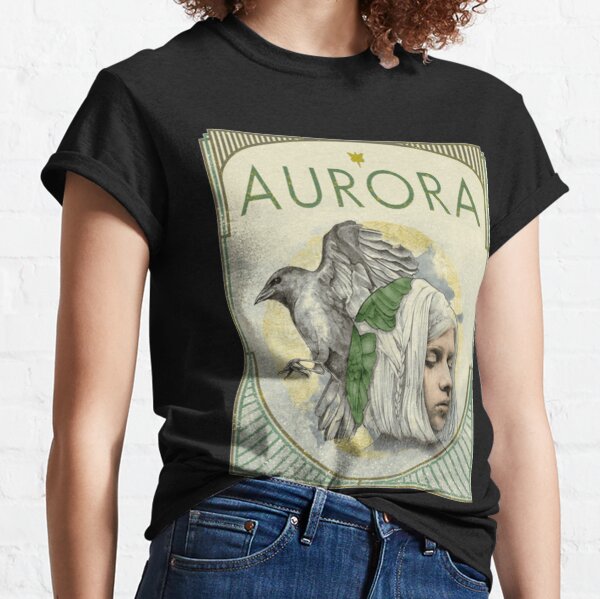 Aurora Aksnes Scarborough Fair Album Cover T-Shirt Black