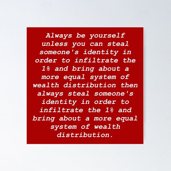 Item preview, Always Be Yourself designed and sold by andrewalcock.