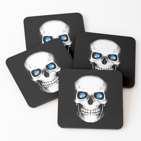 Item preview, Skull with Blue Brilliant Crystals designed and sold by GraffiTimi.