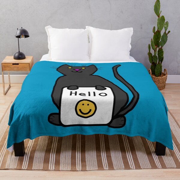 Item preview, Cute Cat says Hello designed and sold by ellenhenry.