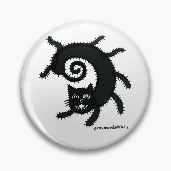 Item preview, Furry black cat with eight legs in a spiral designed and sold by Raymond Nakamura.