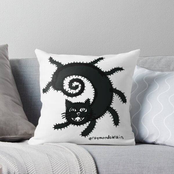 Item preview, Furry black cat with eight legs in a spiral designed and sold by Raymond Nakamura.