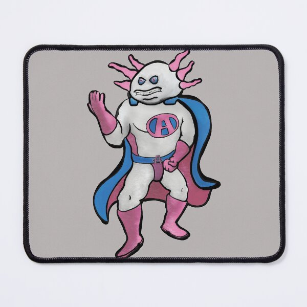 Item preview, Amazing Axolotl in His Superhero Costume designed and sold by kingroy.
