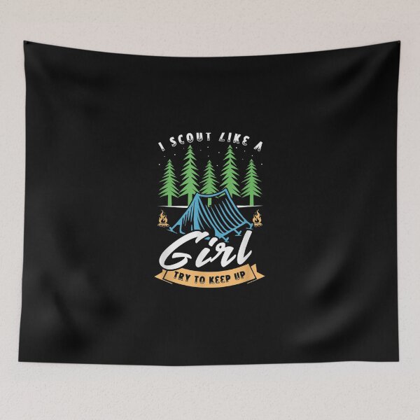 Item preview, Icout like a girl try to keep up for acout Camping designed and sold by LochyshiArah.
