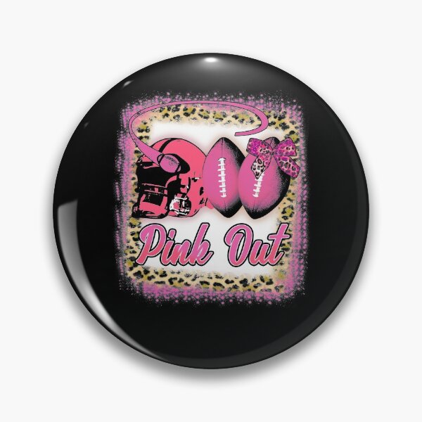 Item preview, Breast Cancer Ribbon Pink Out Football Pink Ribbon Bleached designed and sold by BaseStore.