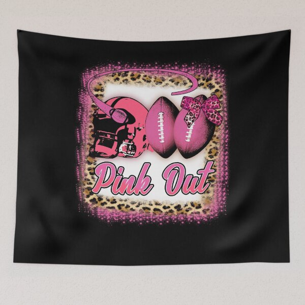 Item preview, Cinta cáncer de mama rosa hacia fuera fútbol cinta rosa blanqueado designed and sold by BaseStore.