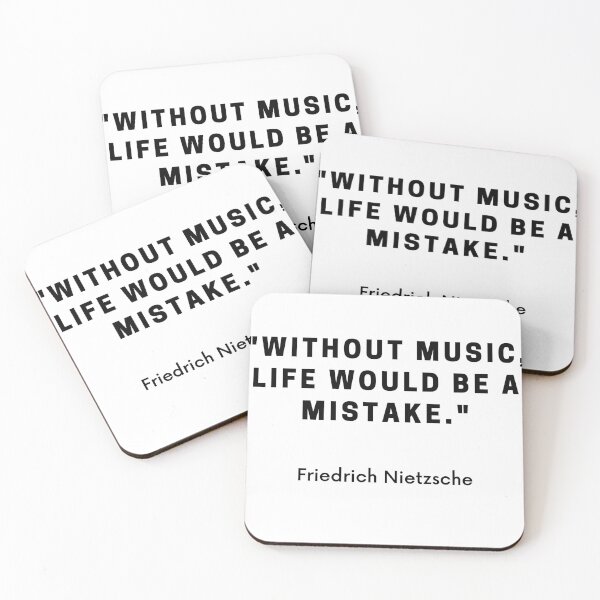 Item preview, Friedrich Nietzsche-"Without music, life would be a mistake." designed and sold by Dominous46.