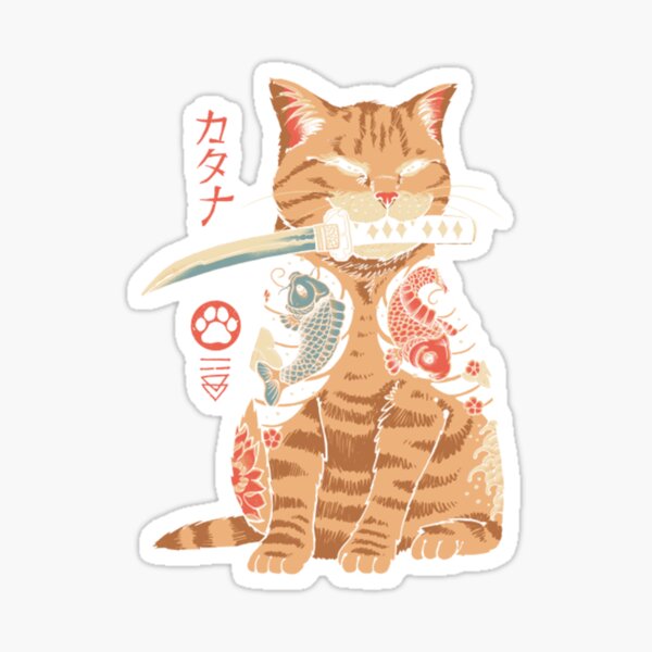 Item preview, Cat Catana Back Print  designed and sold by KateJack.