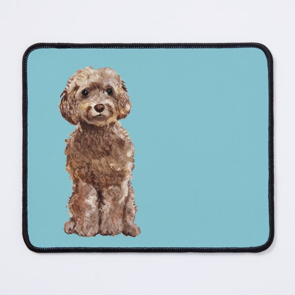Item preview, Cockapoo dog Watercolor art designed and sold by meowspring.