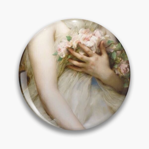 Item preview, Woman With Roses Renaissance Painting  designed and sold by Bellathewilde.