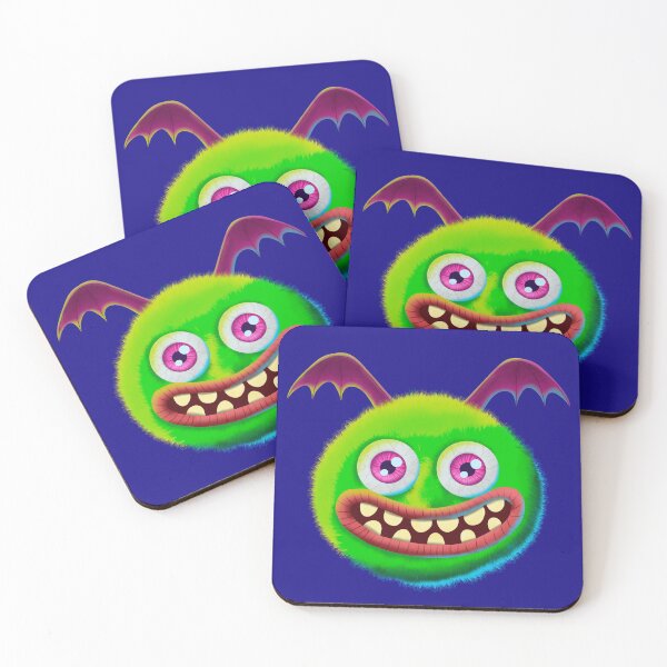 Item preview, Fluffy green monster designed and sold by DesignsBySaxton.