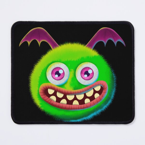 Item preview, Fluffy green monster designed and sold by DesignsBySaxton.