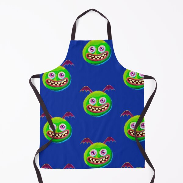 Item preview, Fluffy green monster designed and sold by DesignsBySaxton.