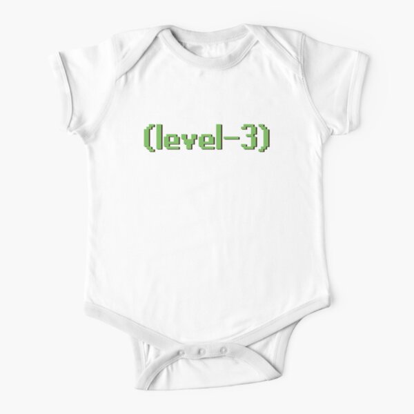 Level 3 Noob OSRS Kid's Baby Shirt Short Sleeve Baby One-Piece