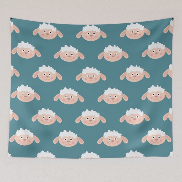 Item preview, Fluffy Sheep Pattern designed and sold by Darshan Modi.