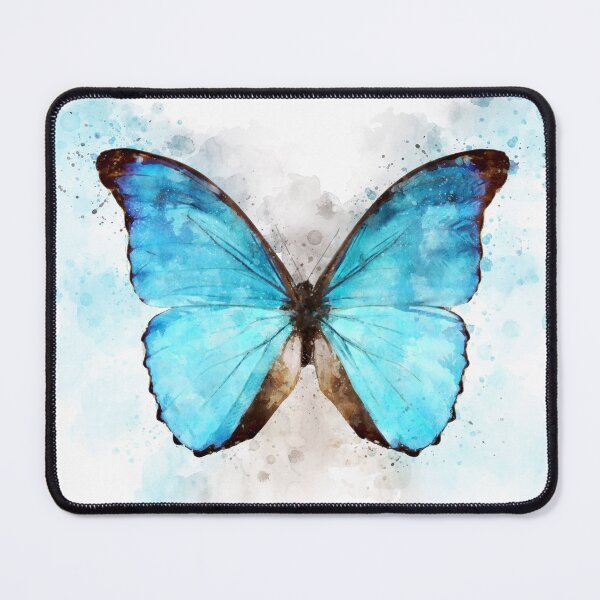 Item preview, Turquoise Blue Butterfly Watercolor designed and sold by complete77.