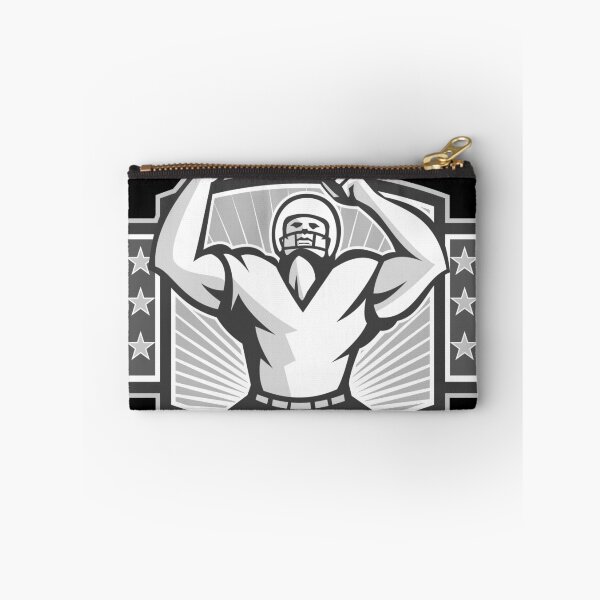 Item preview, American Football Celebrating Touchdown Grayscale designed and sold by patrimonio.